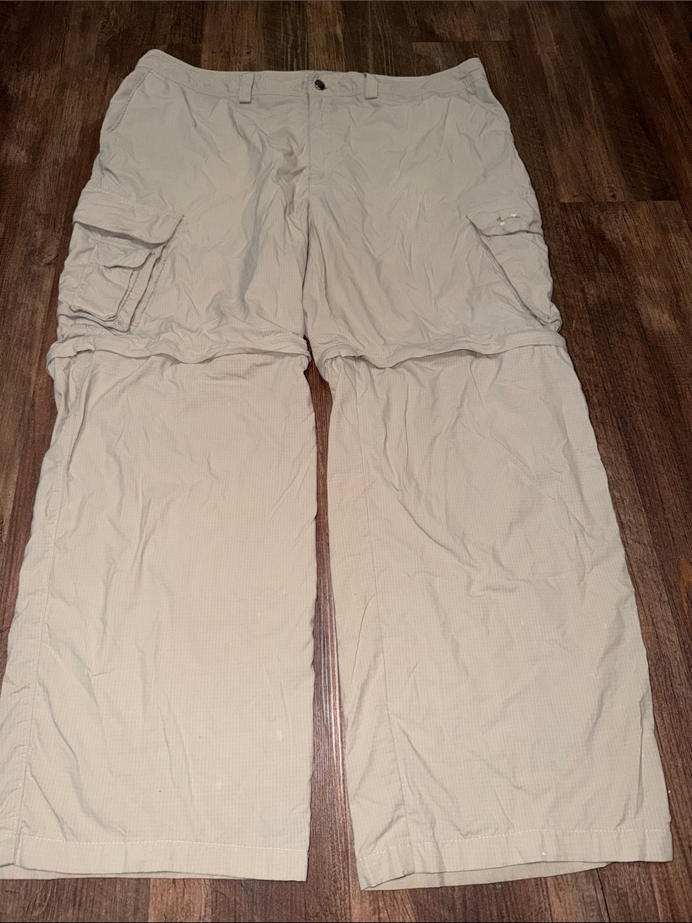 Under Armour Men’s Nylon Convertible Pants Shorts Rip Stop Outdoors 42x32